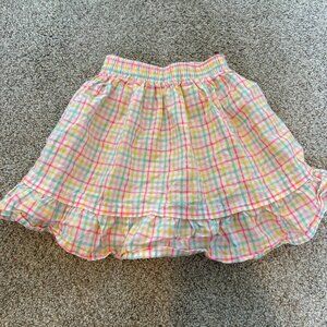 Grain De Ble Kids Girls Skirt Colourful Plaid Spring Flowy 36 months = 3T